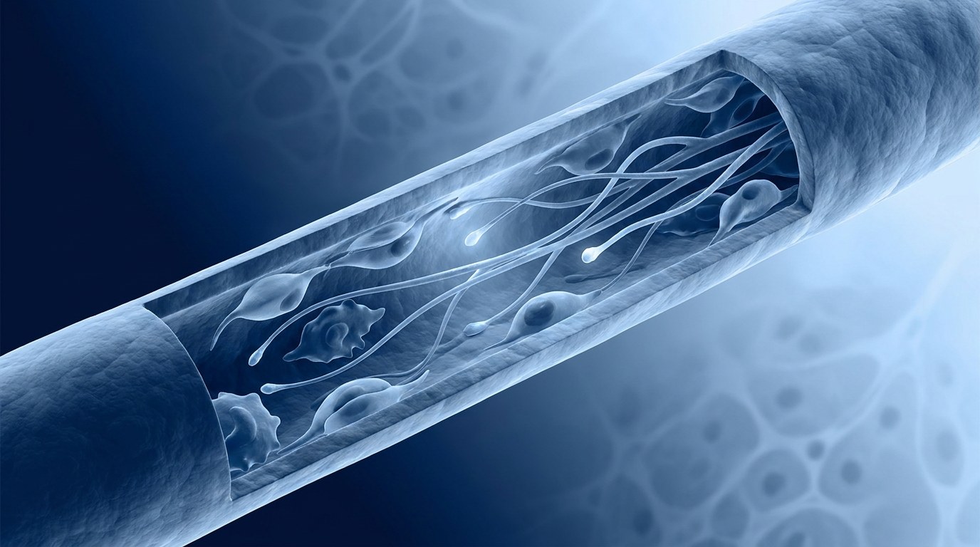 Microscopia di una fibra nervosa periferica in rigenerazione
